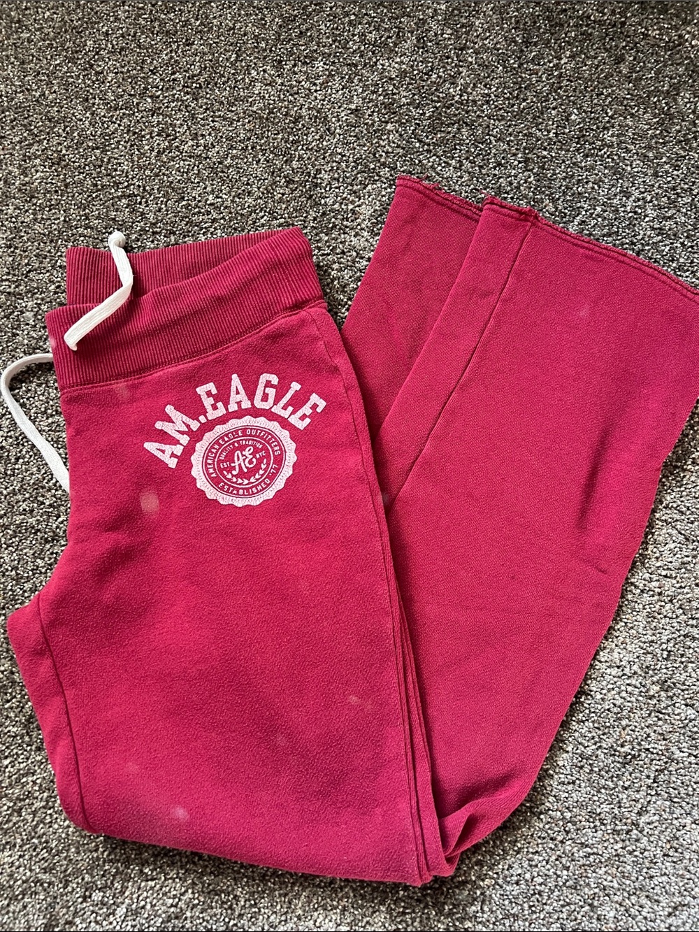 Women’s Vintage Red Fleece Sweatpants
